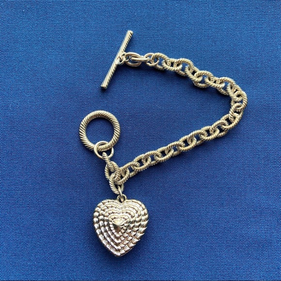 🛍️🛍️ Link bracelet with heart pendant - Picture 5 of 6